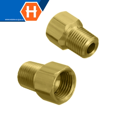 Connecteur manchon fileté laiton - tube x M.NPT