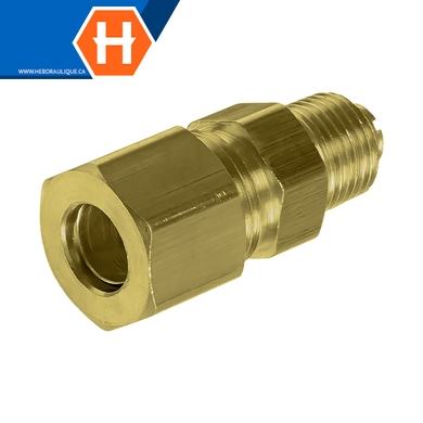 Connecteur à compression laiton - tube x M.NPT