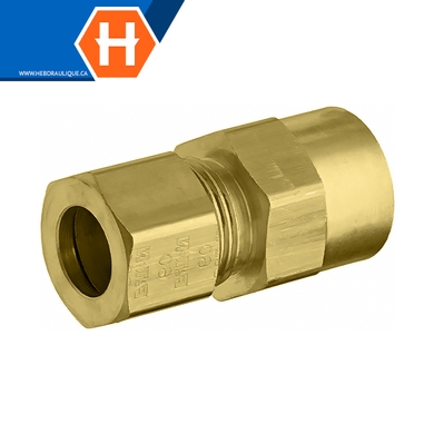 Connecteur à compression laiton - tube x F.NPT
