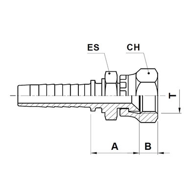 Raccord 2pcs fem. SAE 45° « flare » tournant