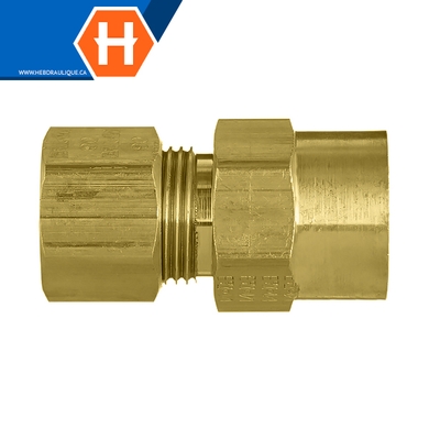 Connecteur à compression laiton - tube x F.NPT