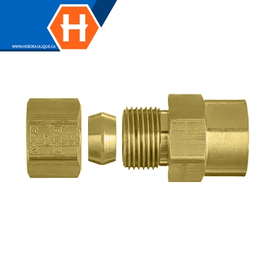 Connecteur à compression laiton - tube x F.NPT