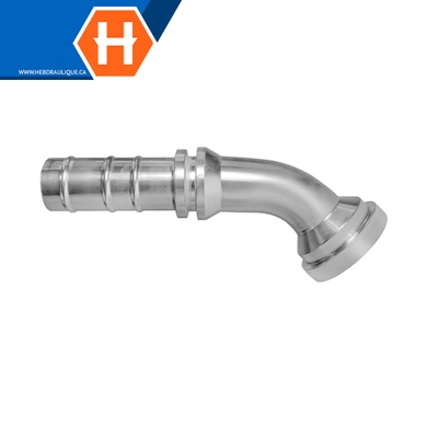 SAE code 61 elbow 45° VHP 2pcs flange