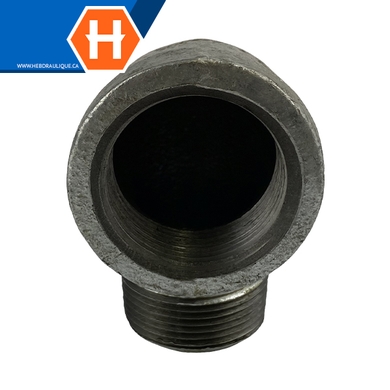 Coude 90° #150 - acier galvanisé - M.NPT x F.NPT