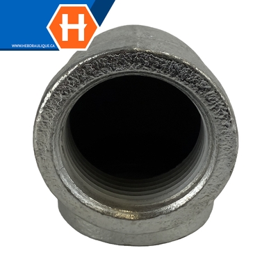 Galvanized steel pipe #150 90° female elbow - F.NPT