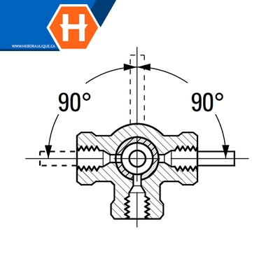 Valve d'arrêt multiple 4 voies laiton - F.NPT