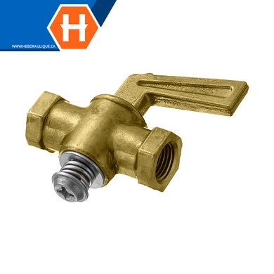 Valve d'arrêt double laiton - F.NPT