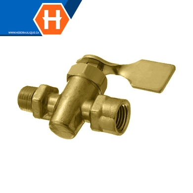 Valve d'arrêt marine laiton - M.NPT x F.NPT