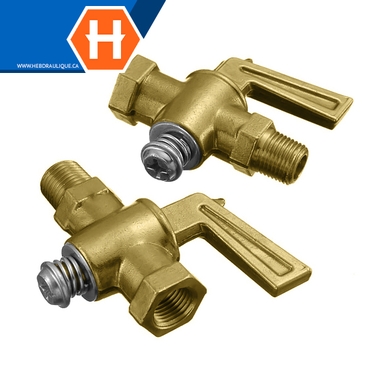 Valve d'arrêt laiton - M.NPT x F.NPT