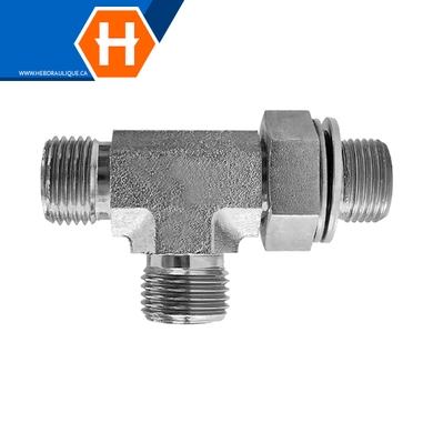 Adaptateur en T M.ORFS x M.BSPP en ligne ajustable