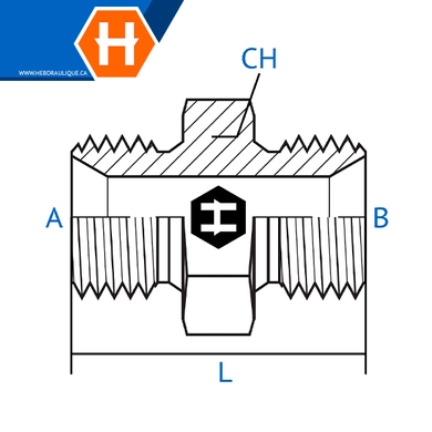 Adaptateur M.BSPP x M.Métrique