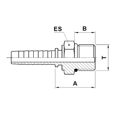 Raccord 2pcs mâle SAE ORB