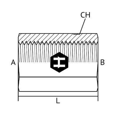 Adaptateur union F.Métrique solide