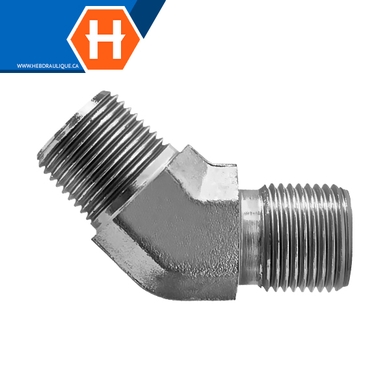 Adaptateur 45° M.BSPP x M.BSPT