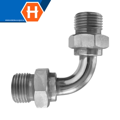 Adaptateur union tube 90° M.BSPP