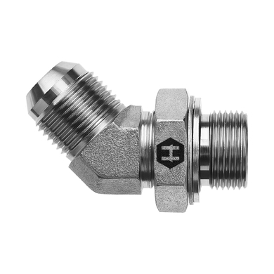 Adaptateur 45° M.JIC x M.BSPP ajustable