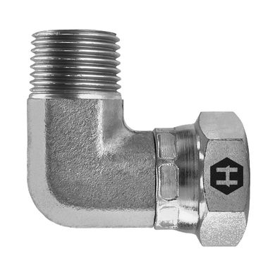 Adaptateur 90° M.BSPT x F.BSPP tournant