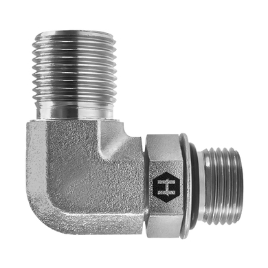 Adaptateur 90° M.BSPP x M.ORB ajustable