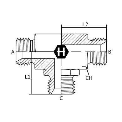 Adaptateur en T M.BSPP