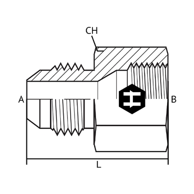 Adaptateur M.JIC x F.Komatsu