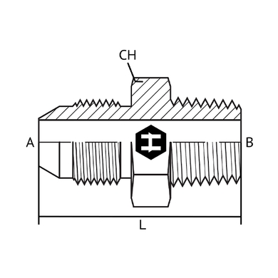 Adaptateur M.Komatsu x M.BSPT