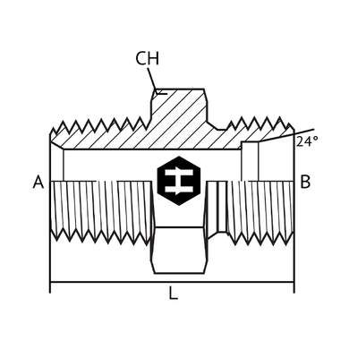 Adaptateur M.NPT x M.Métrique