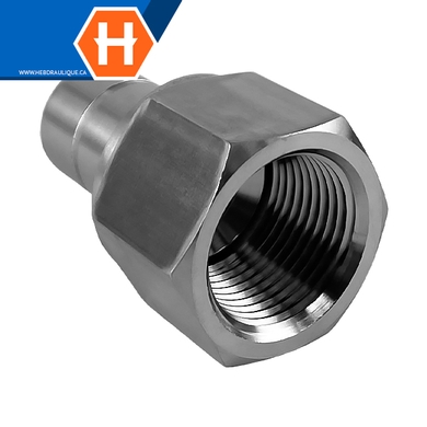 Adaptateur Hy-Lok SS316 tube lisse x F.NPT