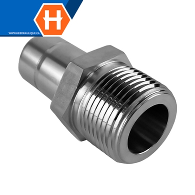 Adaptateur Hy-Lok SS316 tube lisse x M.NPT