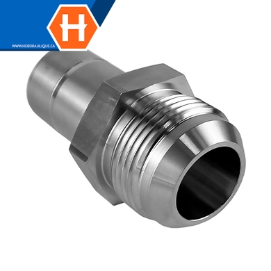 Adaptateur Hy-Lok SS316 tube lisse x M.JIC