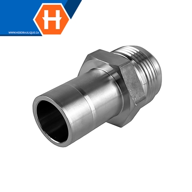 Adaptateur Hy-Lok SS316 tube lisse x M.JIC