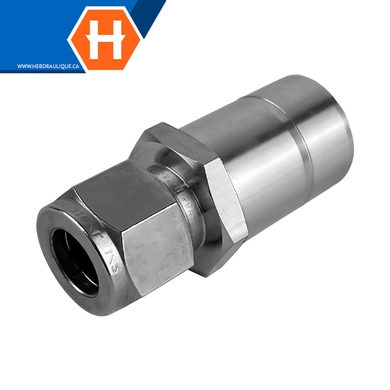 Connecteur réduit Hy-Lok SS316 tube lisse