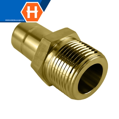 Adaptateur Hy-Lok laiton tube lisse x M.NPT