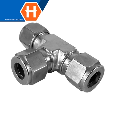 Union Hy-Lok en T SS316 tube