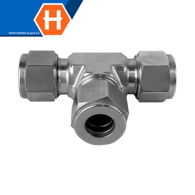 Union Hy-Lok en T SS316 tube