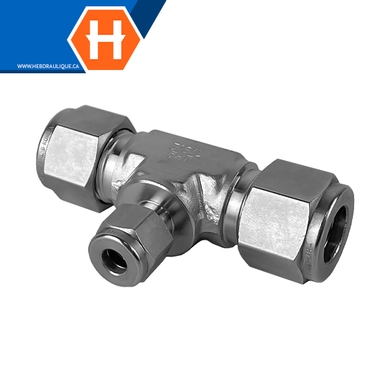 Union réduit Hy-Lok en T SS316 tube