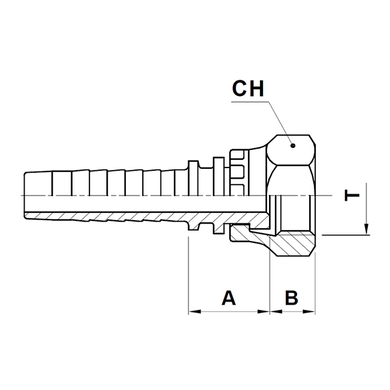 Raccord 2pcs fem. BSPP face plat (HIAB) tournant