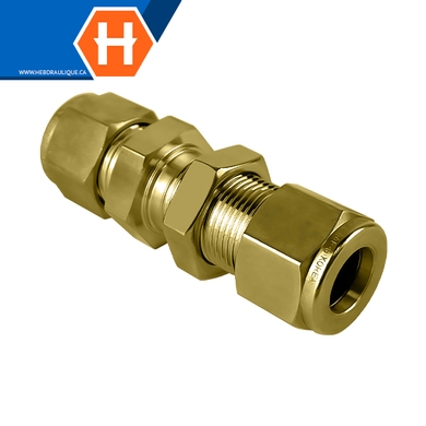 Union Hy-Lok laiton passe-cloison tube x tube