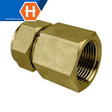 Connecteur Hy-Lok laiton tube x F.NPT