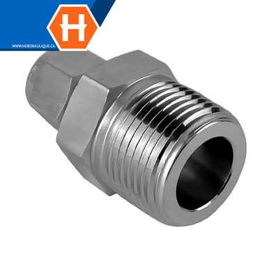Connecteur Hy-Lok acier carbone tube x M.NPT