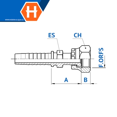 Fem. ORFS swivel 2pcs fitting