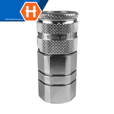 Coupleur rapide HP face-plane (corps) F.NPT