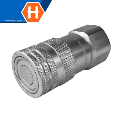 Coupleur rapide face-plane (corps) F.NPT - ISO 16028