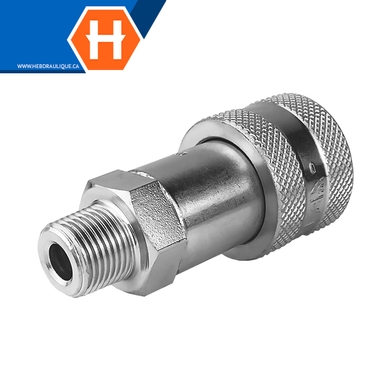 Coupleur rapide HP à visser (corps) F.NPT