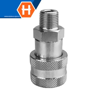 Coupleur rapide HP à visser (corps) F.NPT