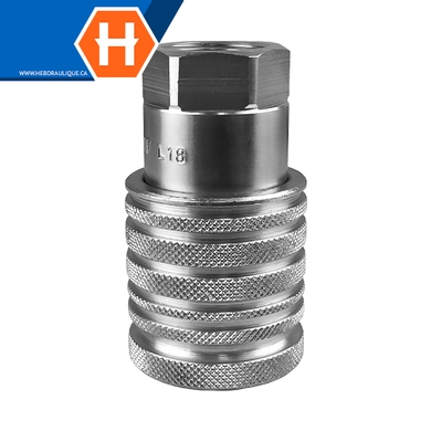 Coupleur rapide agricole double-action (corps) F.NPT