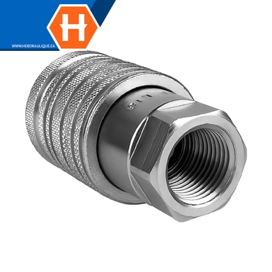 Coupleur rapide agricole double-action (corps) F.NPT