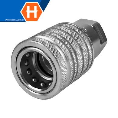 Coupleur rapide agricole double-action (corps) F.NPT