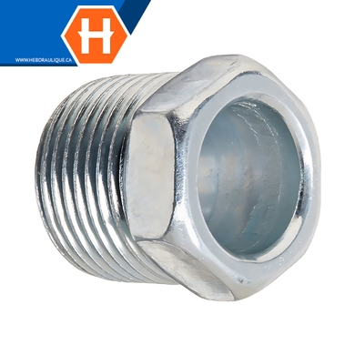 Noix tube acier - mâle « flare » inversé