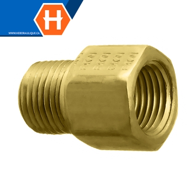 Adapt. restreint laiton orifice .0625 M.NPT x F.NPT