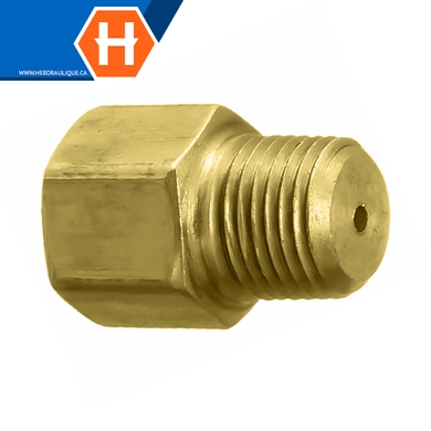 Adapt. restreint laiton orifice .0625 M.NPT x F.NPT